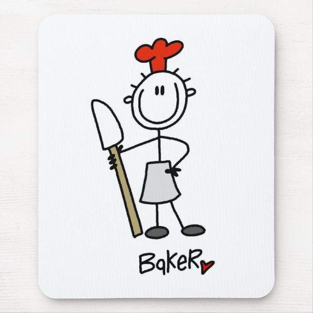 Baker with Scraper Mouse Pad (Front)