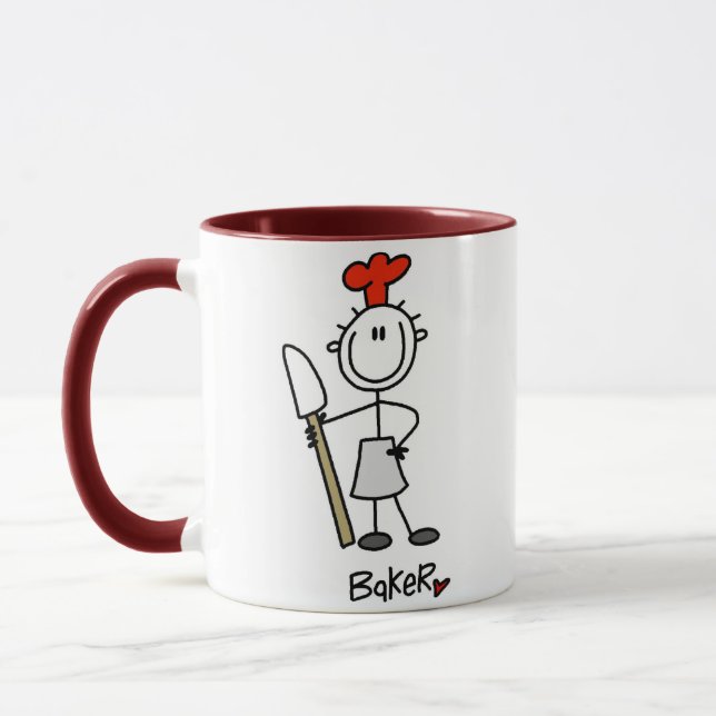 Baker With Scraper Mug (Left)