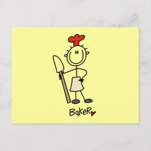 Baker with Scraper Tshirts and Gifts Postcard