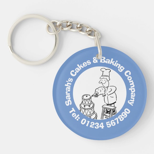 Bakers, Cake Making & Baking Keychain (Front)