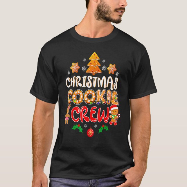 Bakers Christmas Cookie Crew Family Baking Team Ho T-Shirt (Front)