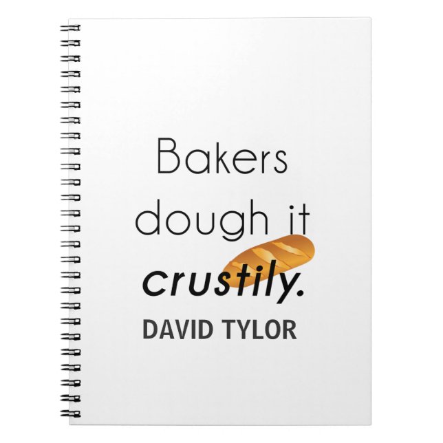 Bakers Do it! Notebook (Front)
