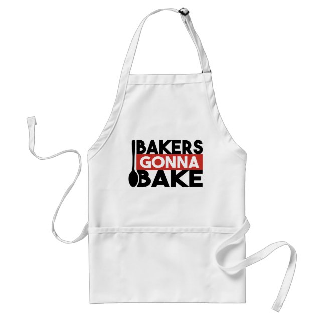 Bakers Gonna Bake Fun Chef's Gift Standard Apron (Front)