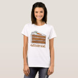 Bakers Gonna Bake Hashtag Carrot Layer Cake Slice T-Shirt<br><div class="desc">Tee shirt features the #BAKERSGONNABAKE hashtag, with an original marker illustration of a delicious slice of carrot cake. Perfect for your favourite pastry chef or baking aficionado! Lots of additional "Bakers Gonna Bake" and illustrated foodie illustrations are also available from this shop! Don't see exactly what you're looking for? Contact...</div>