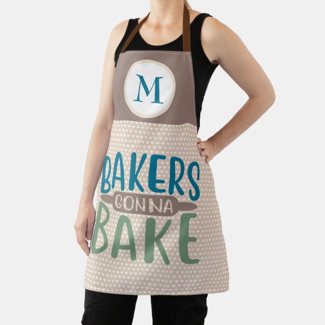 Bakers Gonna Bake Monogram Gift Apron (Insitu)