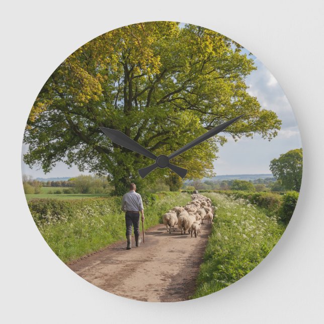 Baker's Hill, Cotswolds Large Clock (Front)