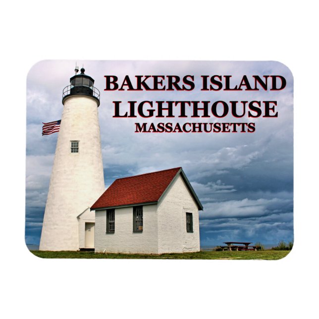 Bakers Island Lighthouse, MA Flexi Magnet (Horizontal)