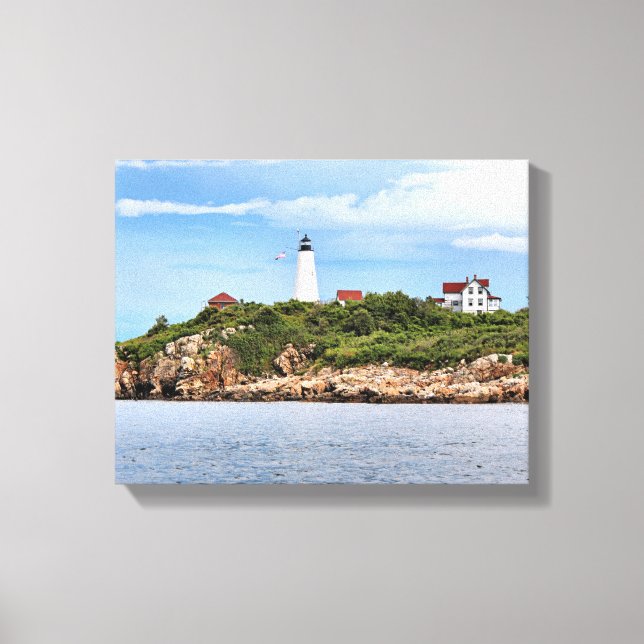 Bakers Island Lighthouse MA Wrapped Canvas (Front)