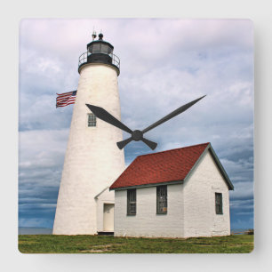 Bakers Island Lighthouse, Massachusetts Wall Clock