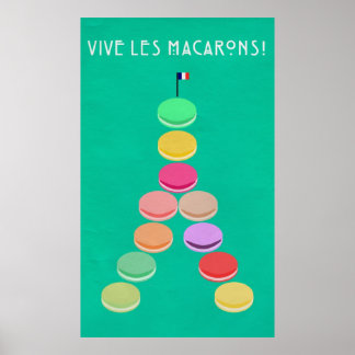 Baker's Joy Collection: Macaron Eiffel Tower Poster