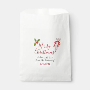 Bakers Merry Christmas holiday Gift Tags Favour Bag