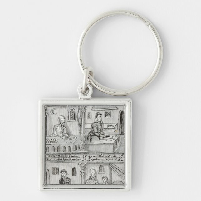Bakers of York A.D, 1595-96 Keychain (Front)