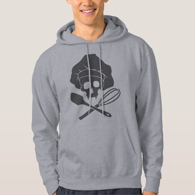 Baker's Skull with Toque Hoodie (Front)