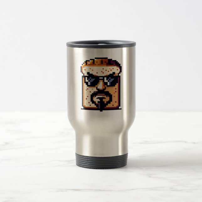 Baker's Thug Life - Unique Bread Making Art Travel Mug (Center)