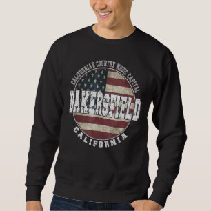 Bakersfield California Vintage American flag Sweatshirt