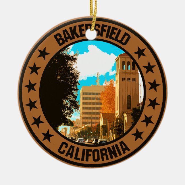 Bakersfield                                        ceramic ornament (Front)