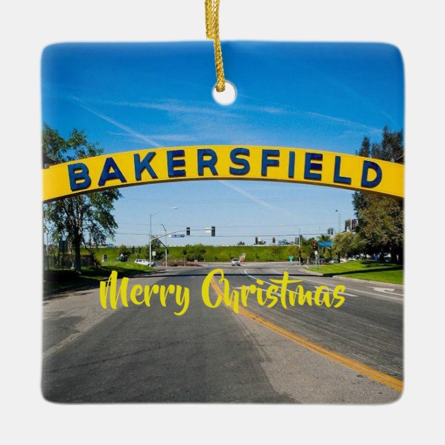Bakersfield Christmas Ornament (Front)