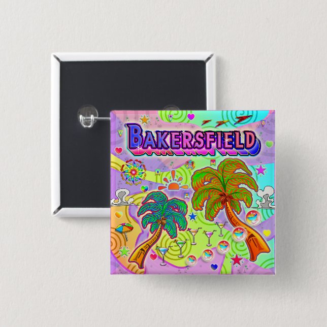 Bakersfield Vacation Target Button (Front & Back)