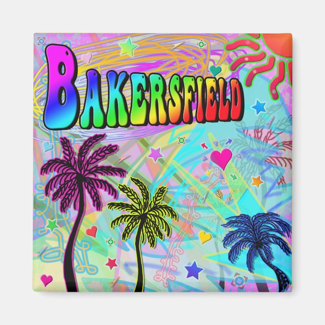 Bakersfield Vivid Romance Magnet (Front)
