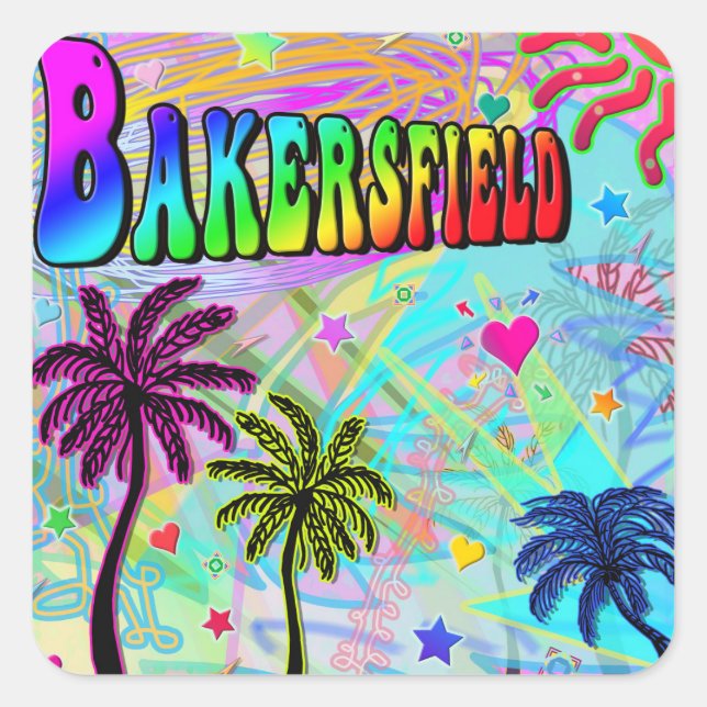 Bakersfield Vivid Romance Sticker (Front)