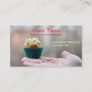 Bakery and cake design, Sweet Treats Business Card