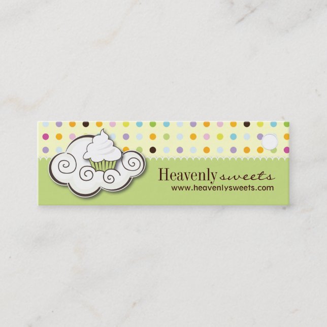 Bakery and Cupcake Packaging Tags (Front)