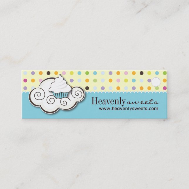 Bakery and Cupcake Packaging Tags (Front)