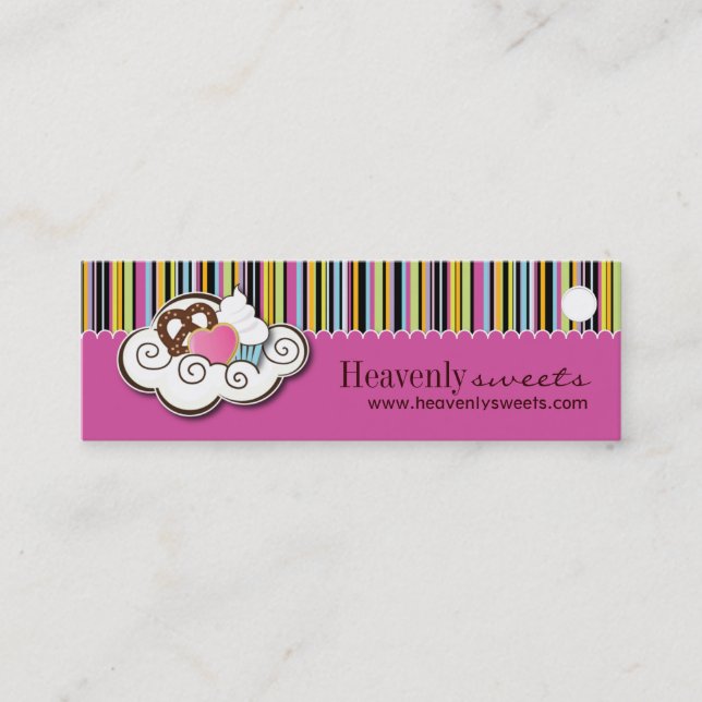 Bakery and Cupcake Packaging Tags (Front)