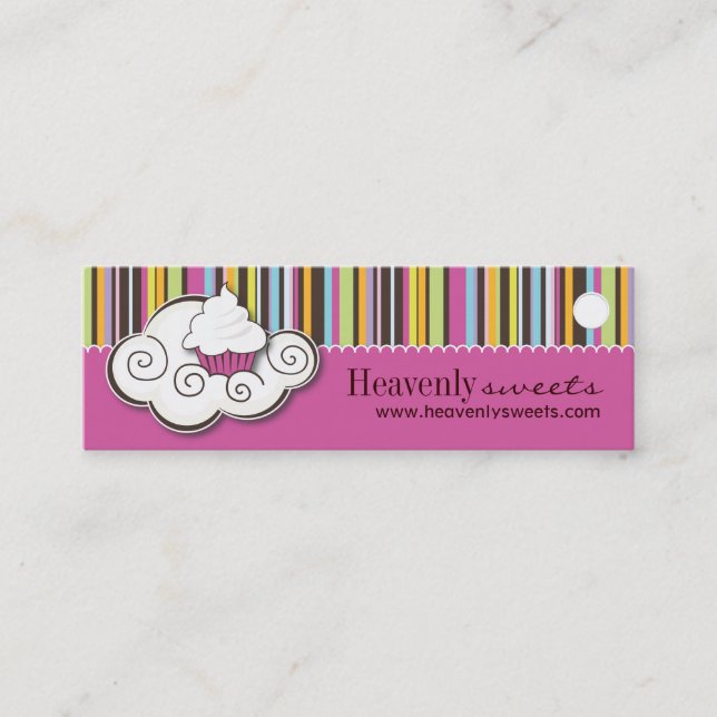 Bakery and Cupcake Packaging Tags (Front)