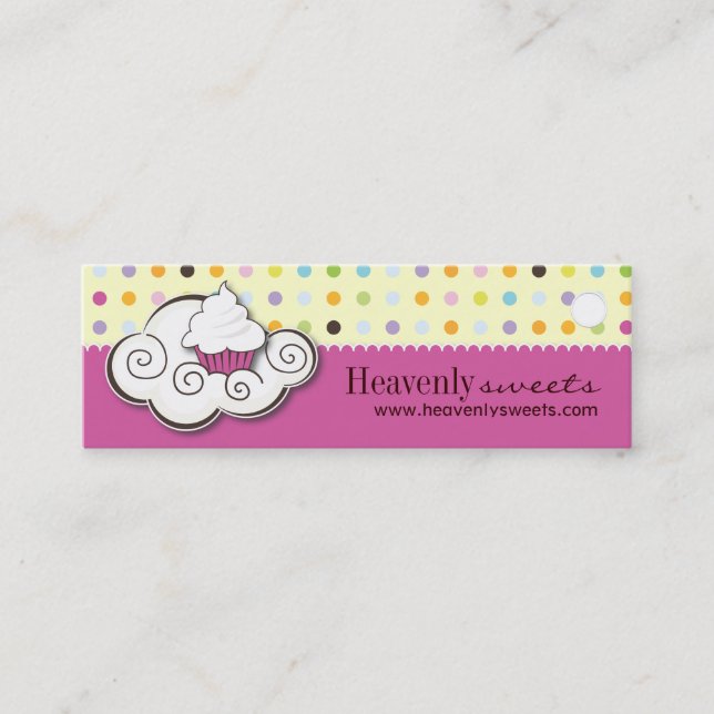Bakery and Cupcake Packaging Tags (Front)