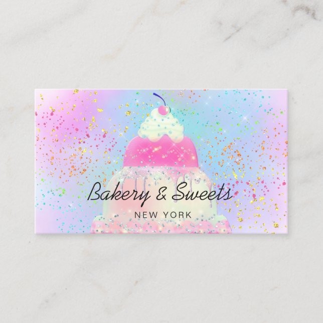 bakery and sweets business card (Front)