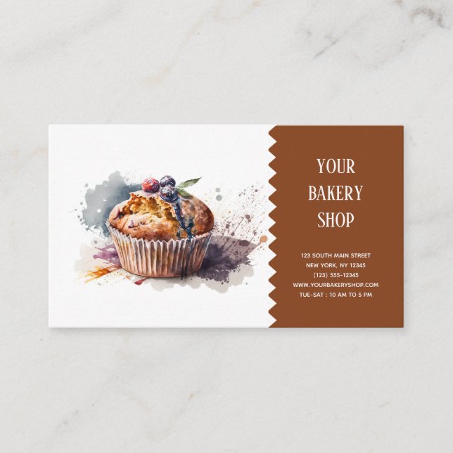 Bakery Bake business card (Front)