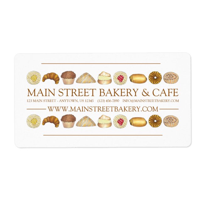 Bakery Baked Goods Croissant Doughnut Muffin Pastr (Front)