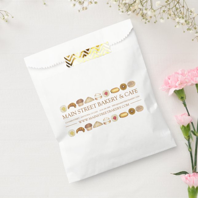 Bakery Baked Goods Pastry Shop Pastries Favour Bag (Sealed)