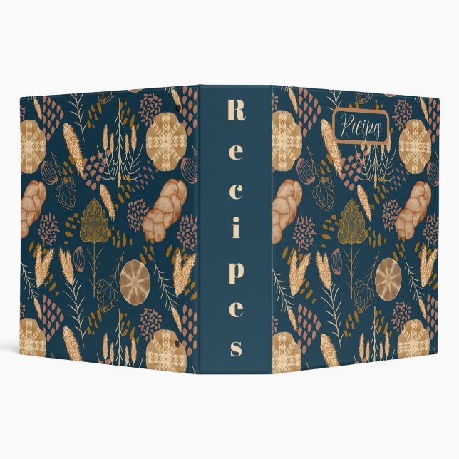 Bakery Bliss: Artisan Bread & Barley, Teal, Recipe Binder (Background)