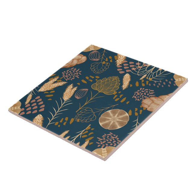 Bakery Bliss: Artisan Bread & Barley, Teal Tile (Side)