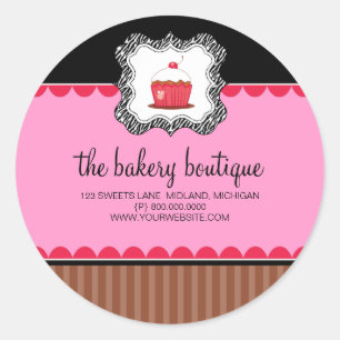 Bakery Boutique Business Stickers