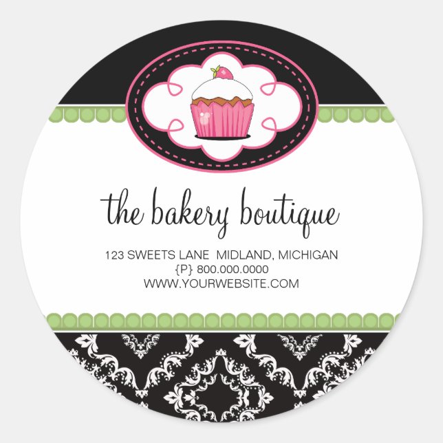 Bakery Boutique Business Stickers (Front)