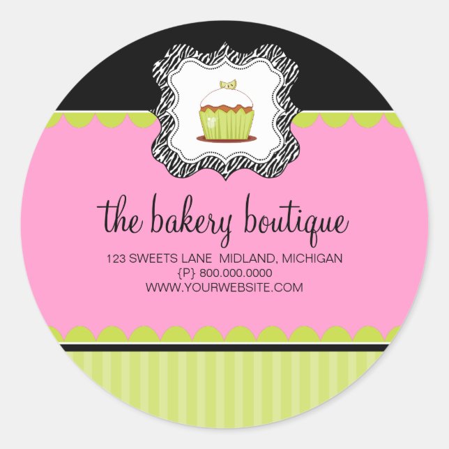 Bakery Boutique Business Stickers (Front)