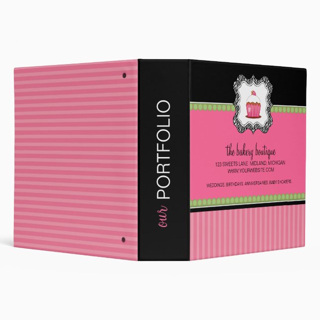 Bakery Boutique Portfolio Binder (Background)