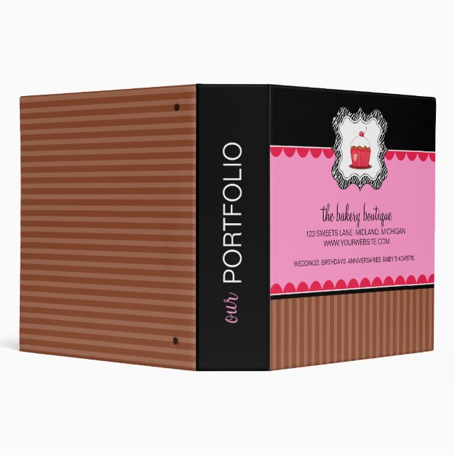 Bakery Boutique Portfolio Binder (Background)