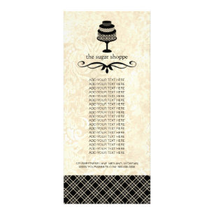 Bakery Boutique Product Rack Cards