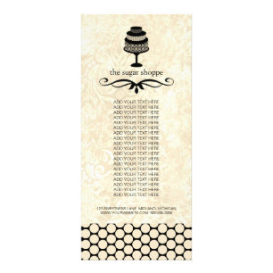 Bakery Boutique Product Rack Cards