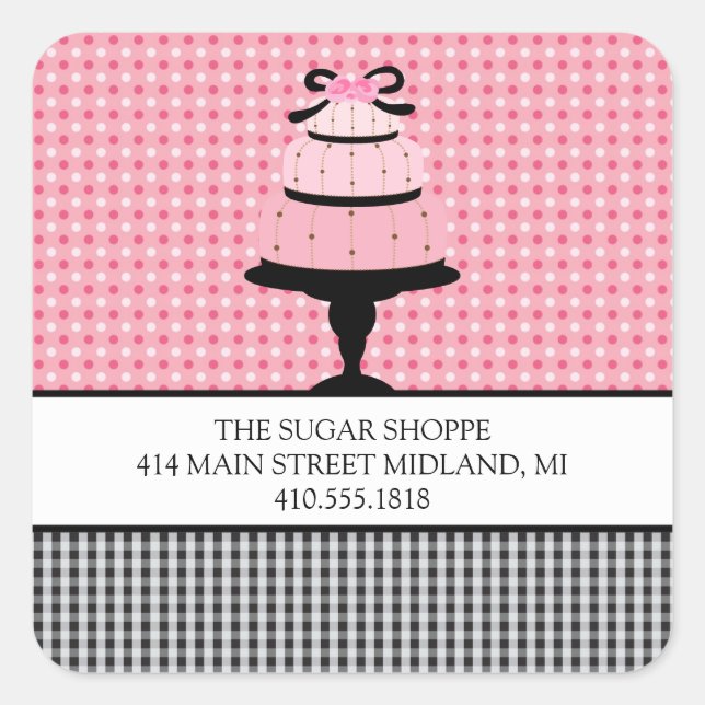Bakery Boutique Style Product Label Stickers (Front)