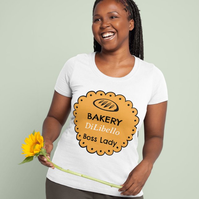 Bakery Bread Illustrations Yellow T-Shirt (Bakery Bread Illustrations Yellow T-Shirt)