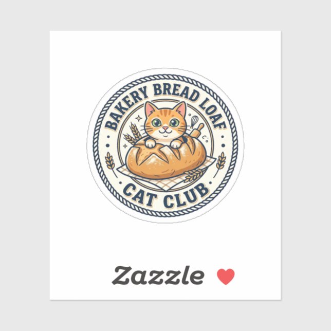 Bakery Bread Loaf Cat Cat Mom Gift Idea - Bakery B (Sheet)