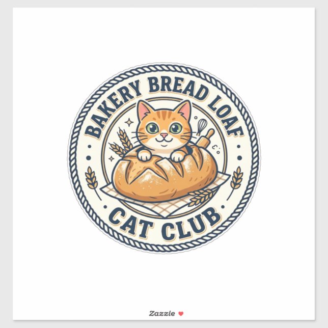 Bakery Bread Loaf Cat Cat Mom Gift Idea - Bakery B (Sheet)