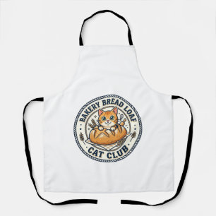 Bakery Bread Loaf Cat Cat Mom Gift Idea - Bakery B Apron