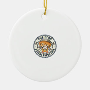 Bakery Bread Loaf Cat Cat Mom Gift Idea - Bakery B Ceramic Ornament