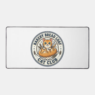 Bakery Bread Loaf Cat Cat Mom Gift Idea - Bakery B Desk Mat